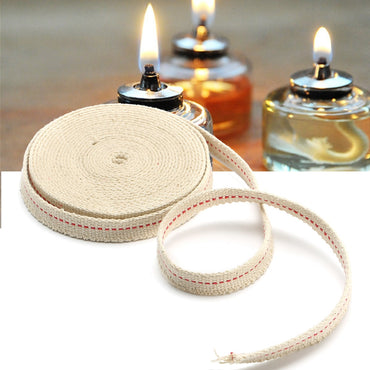 White Flat Cotton Alcohol Wick Oil Lamp