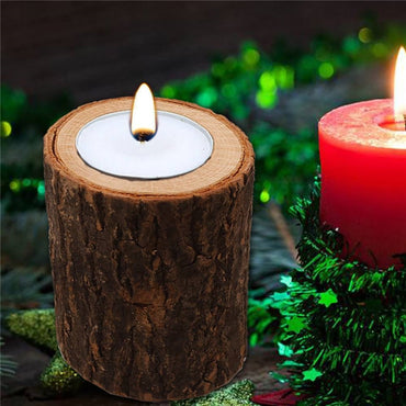 Wooden Candlestick Candle Holder