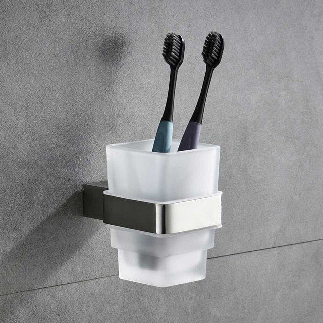 Stainless Steel Bathroom Hardware Set Nickel