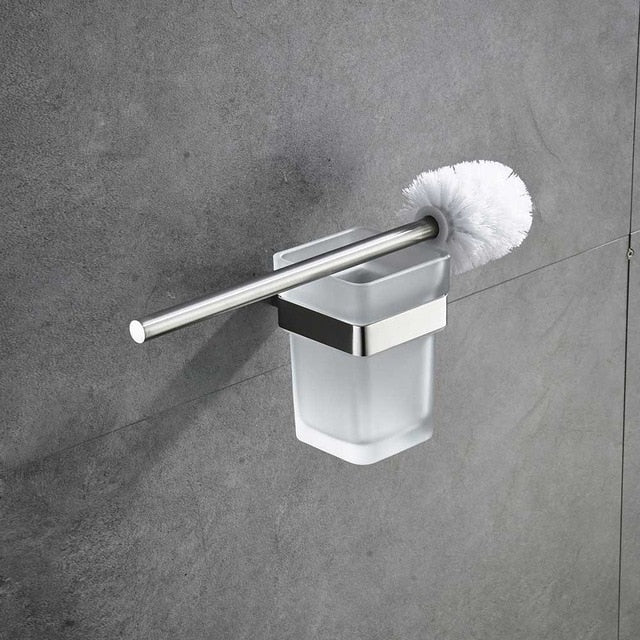 Stainless Steel Bathroom Hardware Set Nickel