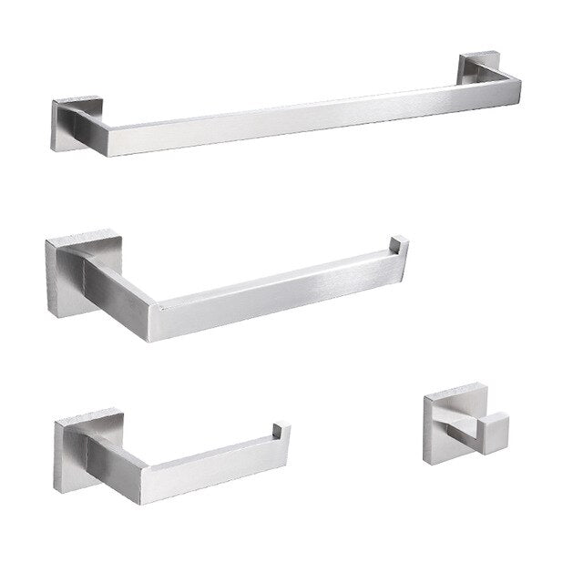 Stainless Steel Bathroom Hardware Set Nickel