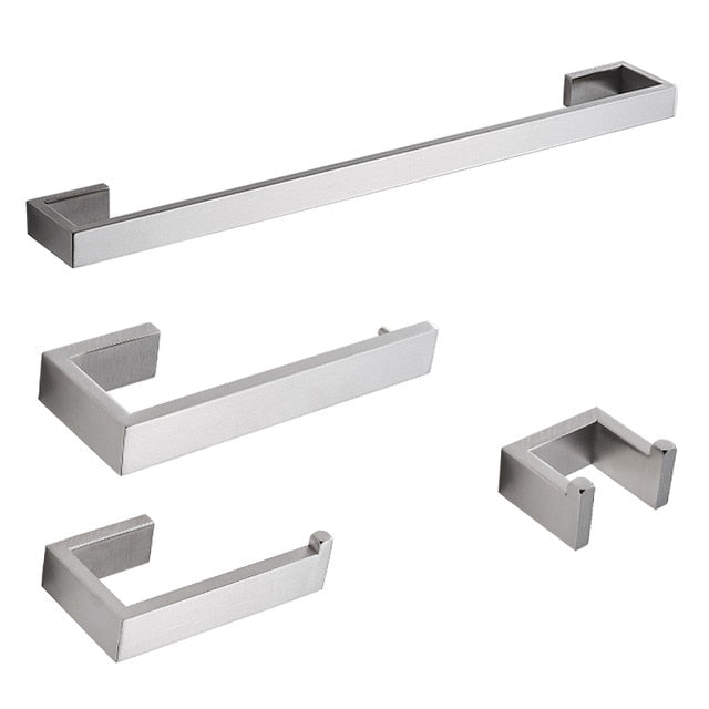 Stainless Steel Bathroom Hardware Set Nickel