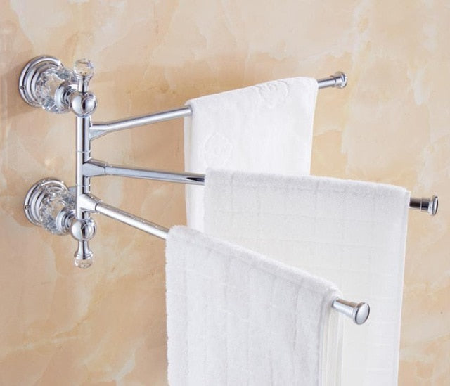 Clear Crystal Bathroom Accessories Set