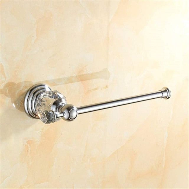 Clear Crystal Bathroom Accessories Set