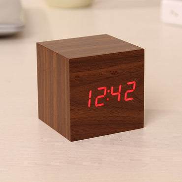 Mini Wood Sounds Control Clock